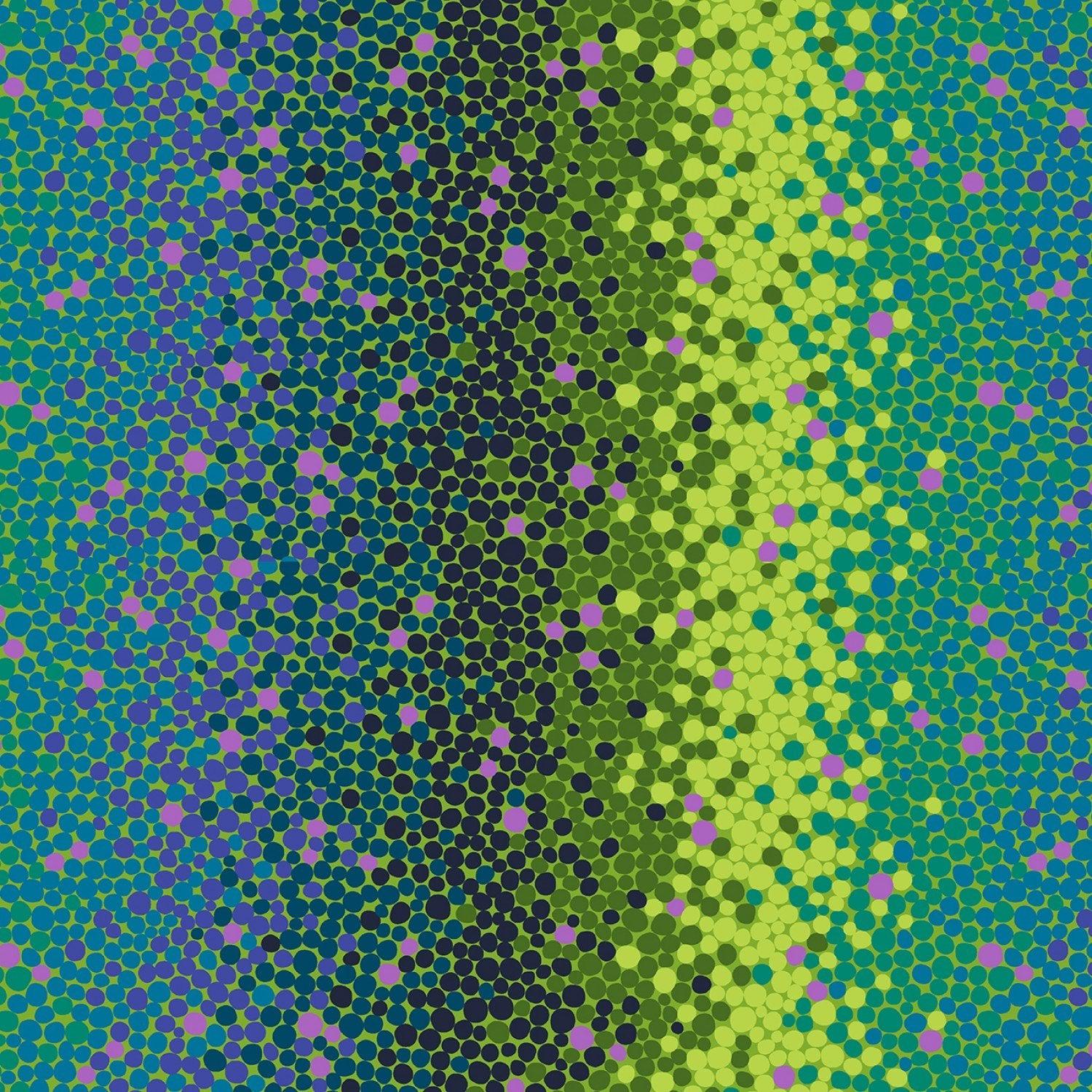 Noble Menagerie Peridot Ombre Dot Fabric