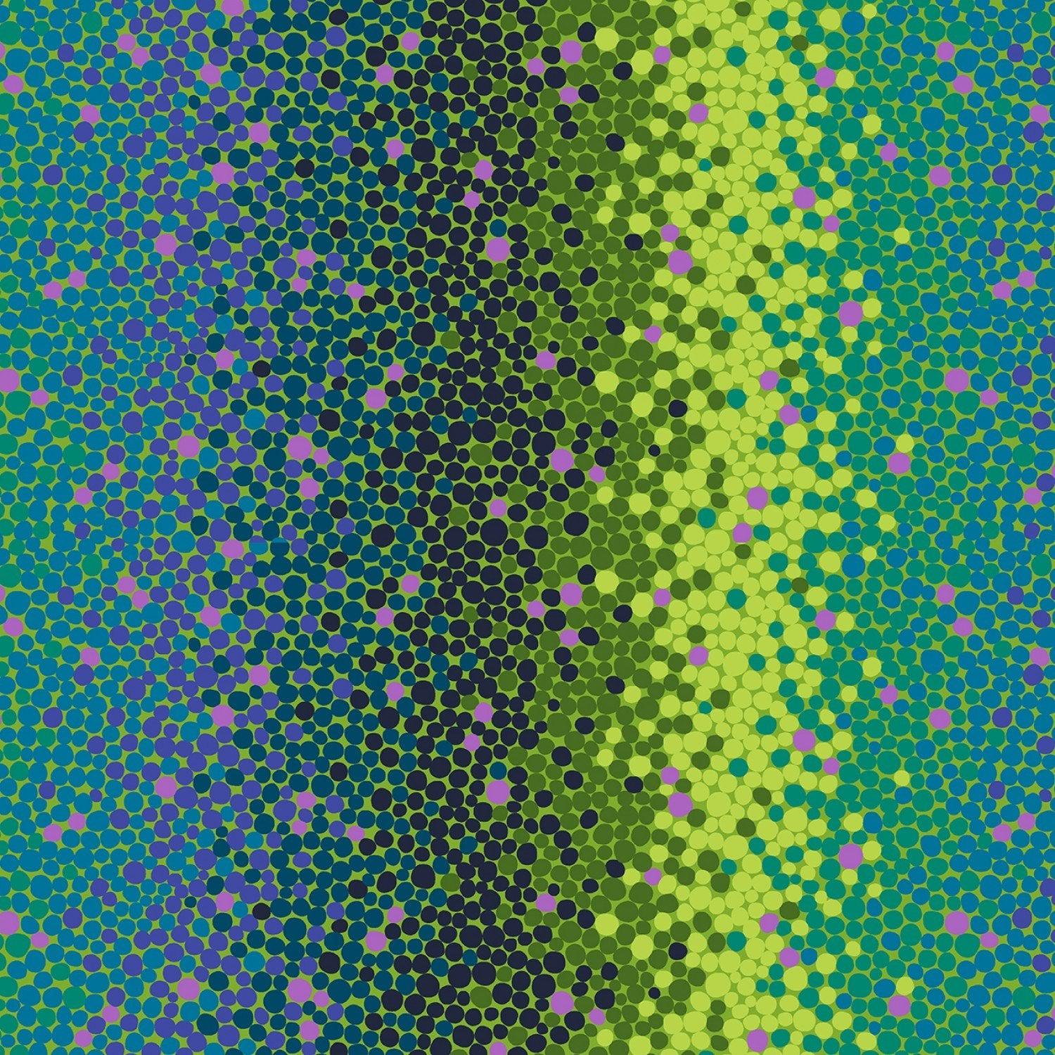 Noble Menagerie Peridot Ombre Dot Fabric-Studio e Fabrics-My Favorite Quilt Store