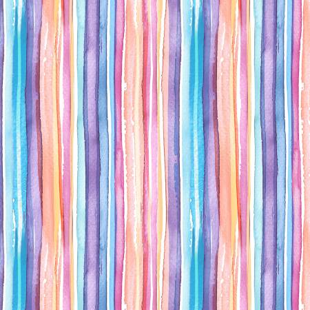 Notting Hill Multi Stripe Fabric-Michael Miller Fabrics-My Favorite Quilt Store