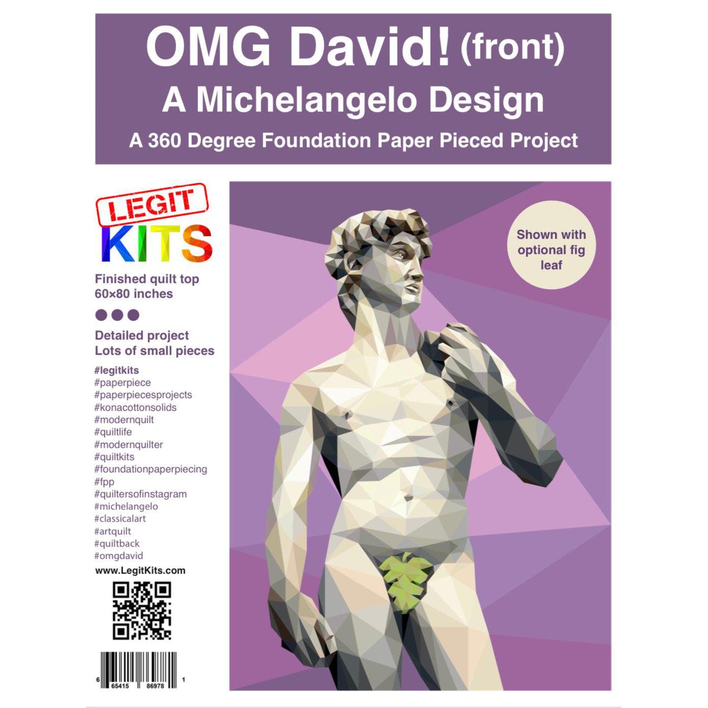 OMG David 360 Degree Pattern-Legit Kits-My Favorite Quilt Store