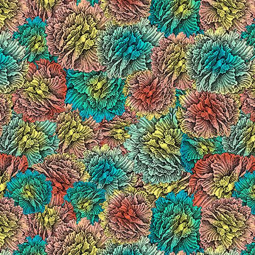Ocean Menagerie Coral Sea Flowers Fabric-Blank Quilting Corporation-My Favorite Quilt Store