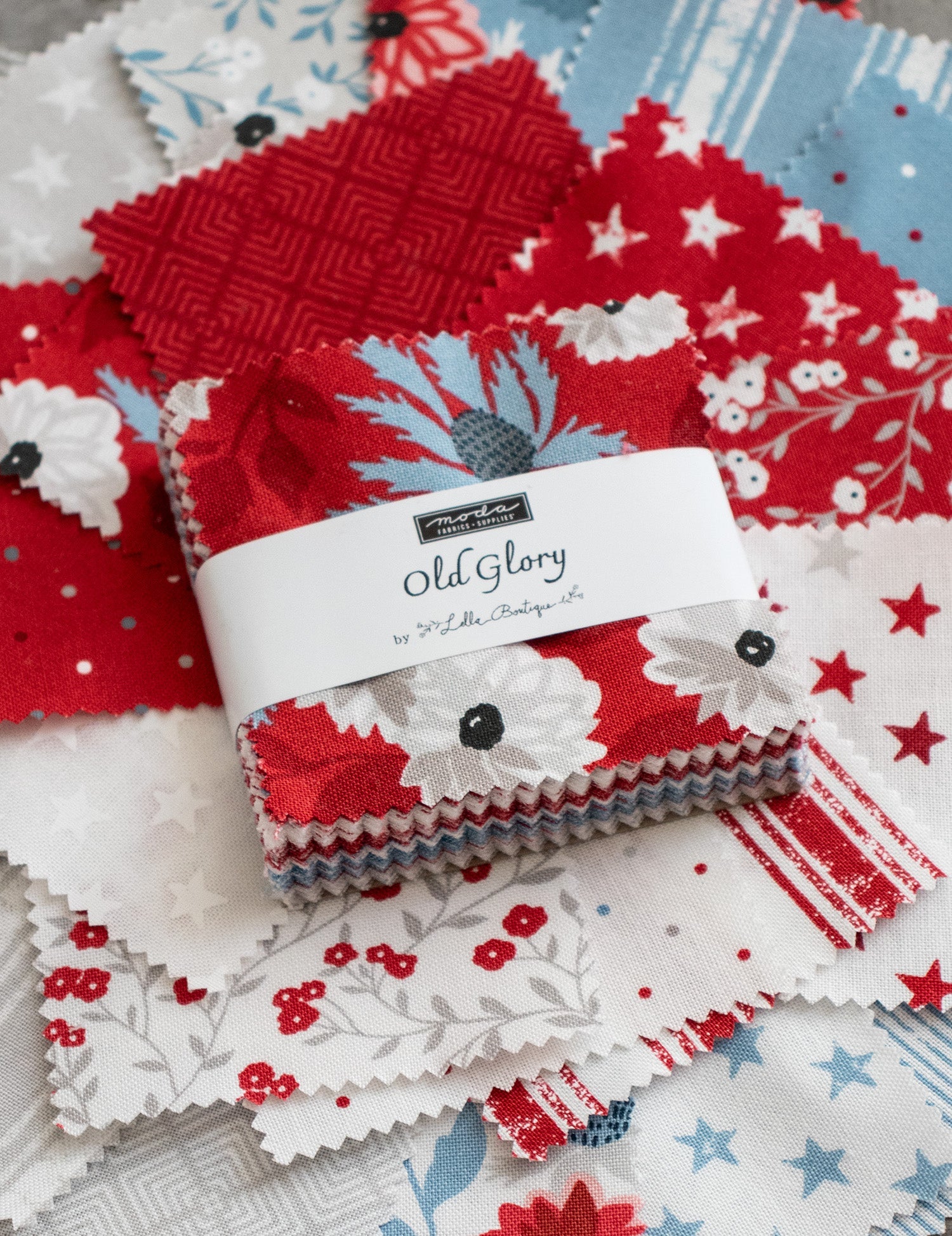 Old Glory 10" Layer Cake-Moda Fabrics-My Favorite Quilt Store