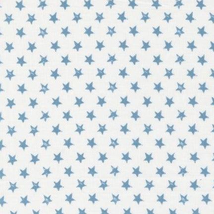 Old Glory Cloud Sky Stars Fabric