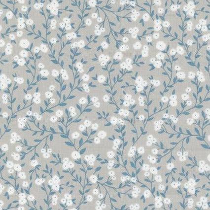 Old Glory Silver Small Floral Fabric