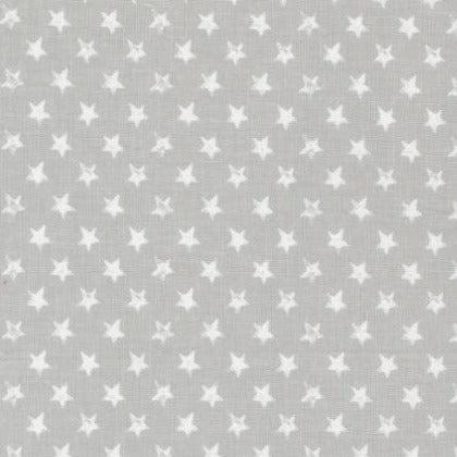 Old Glory Silver Stars Fabric