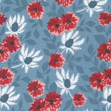 Old Glory Sky Liberty Florals Fabric