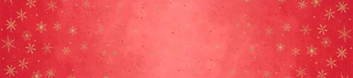 Ombre Flurries Cherry Metallic Snowflakes Fabric-Moda Fabrics-My Favorite Quilt Store