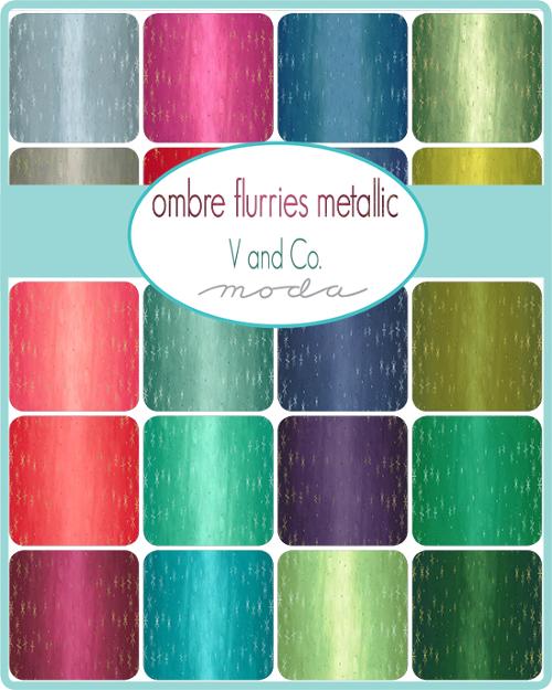 Ombre Flurries Metallic 2 1/2" Jelly Roll-Moda Fabrics-My Favorite Quilt Store