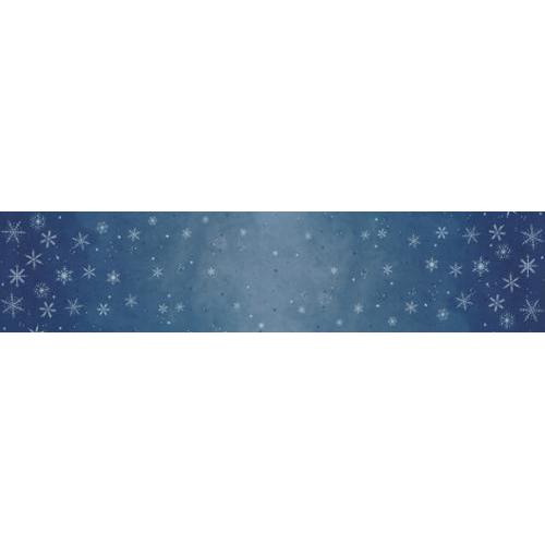 Ombre Flurries Nantucket Metallic Snowflakes Fabric