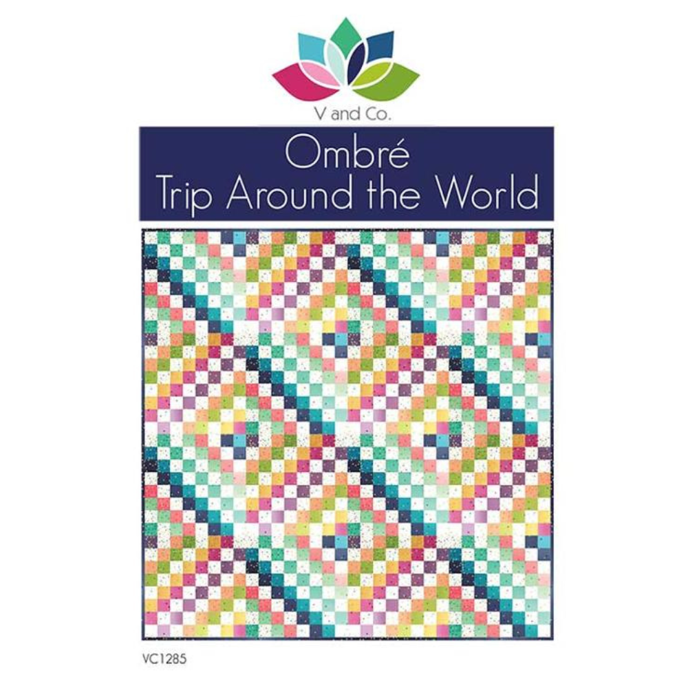 Ombre Trip Around the World Quilt Pattern