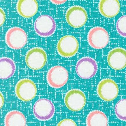 On The Bright Side Blue Razz Large Dot Fabric