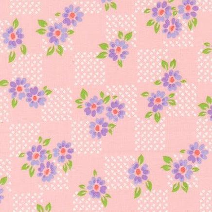 On The Bright Side Bubble Gum Plaid Patch Fabric