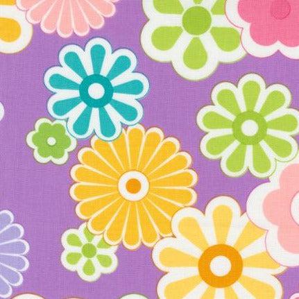 On The Bright Side Passion Fruit Large Flower Burst Fabric-Moda Fabrics-My Favorite Quilt Store