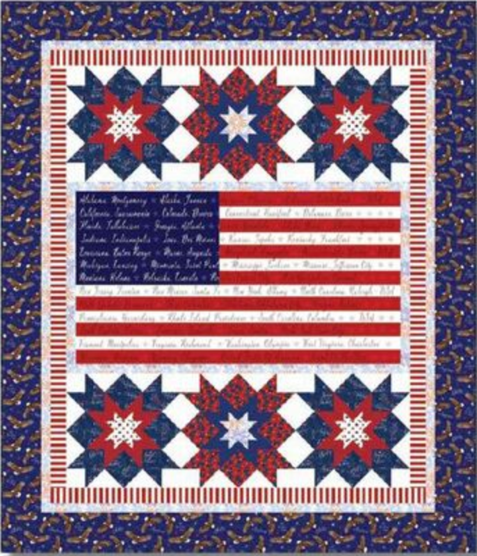 One Nation Flag Panel Quilt Pattern - Free Digital Download-Henry Glass Fabrics-My Favorite Quilt Store