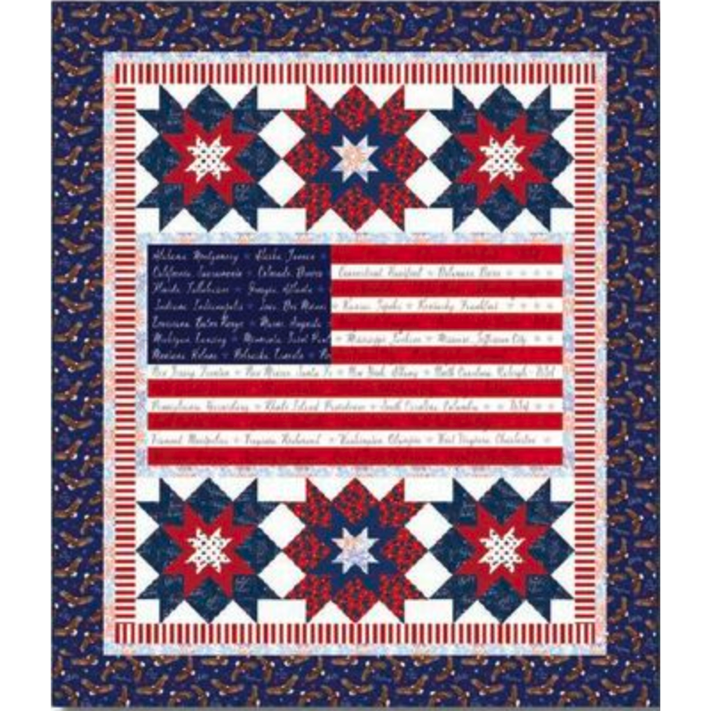 One Nation Flag Panel Quilt Pattern - Free Digital Download