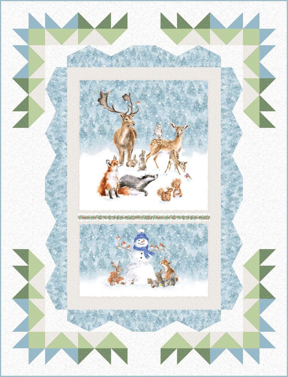 One Snowy Day Quilt Kit-Maywood Studio-My Favorite Quilt Store