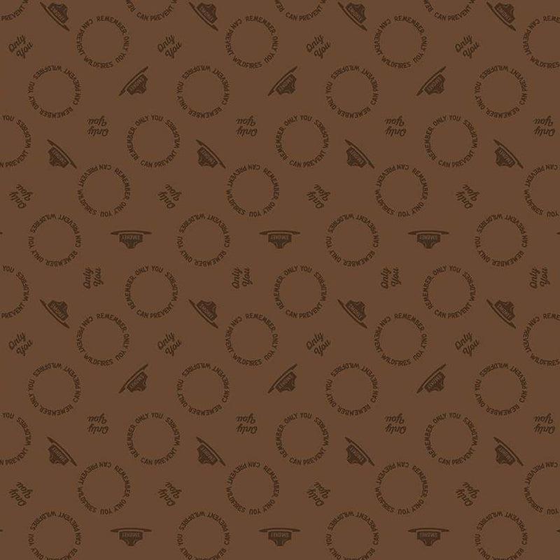 Only You Brown Text Toss Fabric-Riley Blake Fabrics-My Favorite Quilt Store