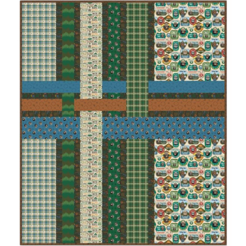Only You Smokey Bear Plaid Quilt Kit-Riley Blake Fabrics-My Favorite Quilt Store