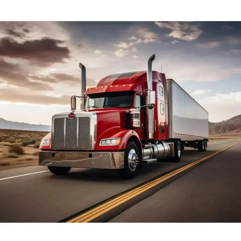 Open Road Red Semi Truck Panel 36″