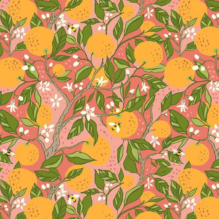 Orchard Grove Coral Branches Fabric-Windham Fabrics-My Favorite Quilt Store