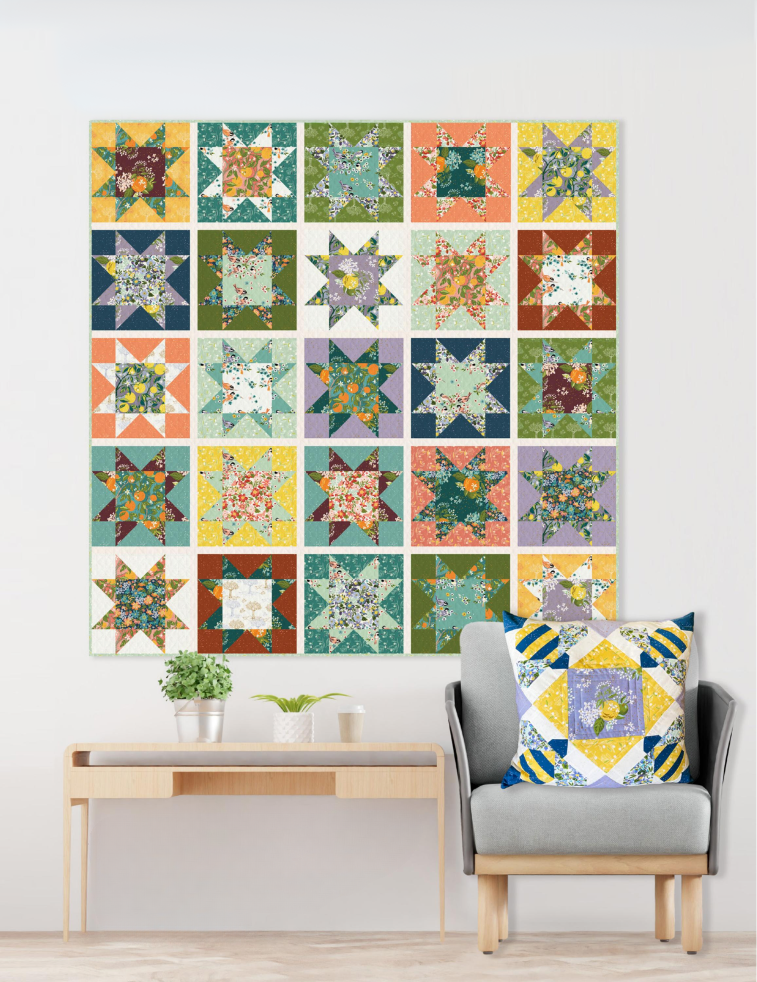 Orchard Grove Star Adventure Quilt Kit-Windham Fabrics-My Favorite Quilt Store