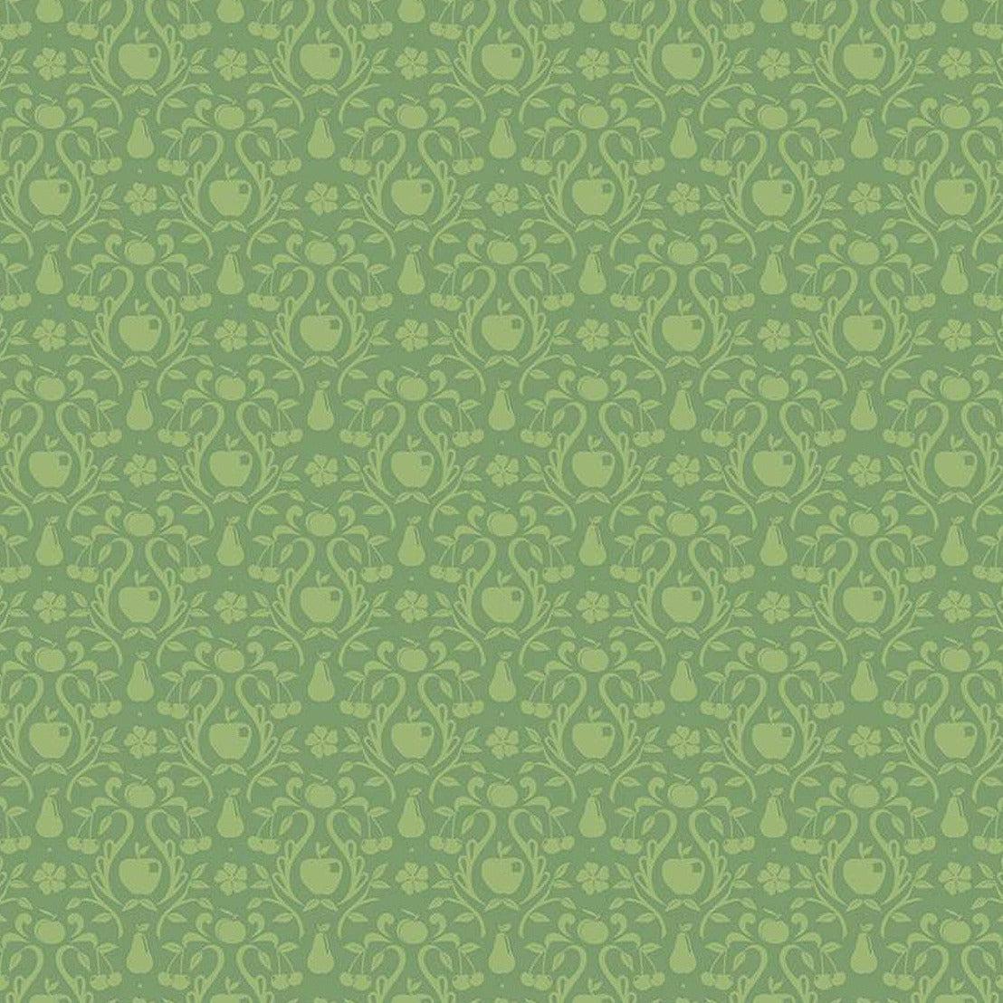 Orchard Leaf Tonal Damask Fabric-Riley Blake Fabrics-My Favorite Quilt Store