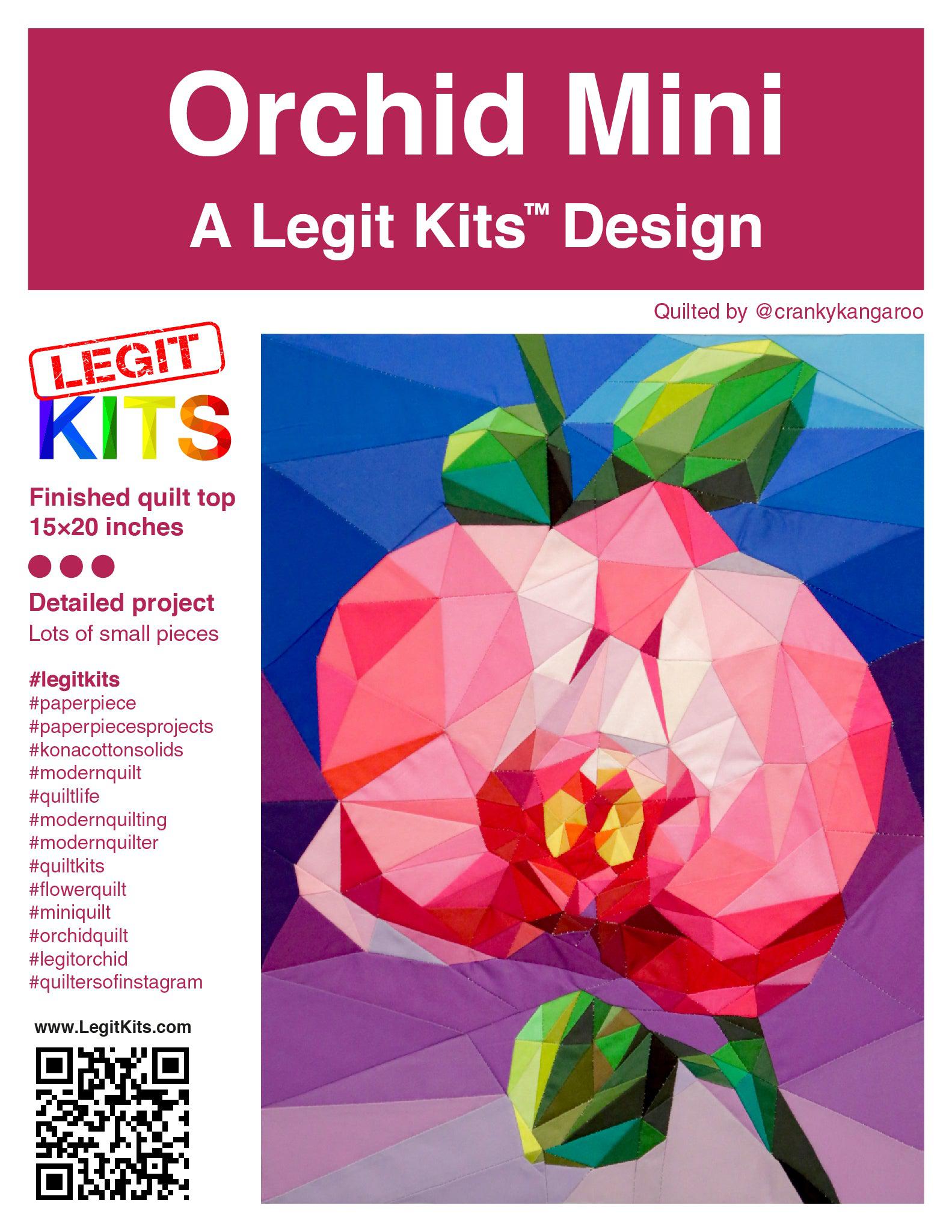 Orchid Mini Quilt Kit-Legit Kits-My Favorite Quilt Store