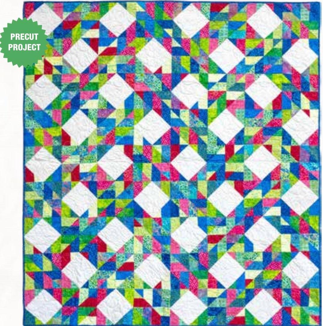 Ornate Gems Waffles Quilt Kit-Island Batik-My Favorite Quilt Store