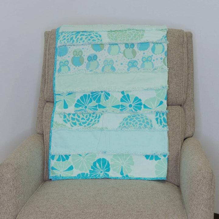 Owlet Aqua Dreams Quilt - Fully Finished Quilt-My Favorite Quilt Store-My Favorite Quilt Store