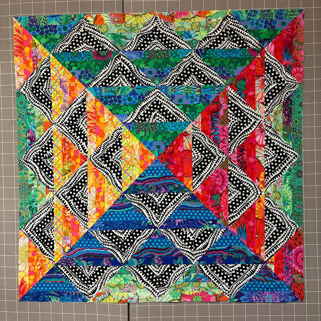 Paint Box Kaffe Rainbow Quilt Kit-Free Spirit Fabrics-My Favorite Quilt Store