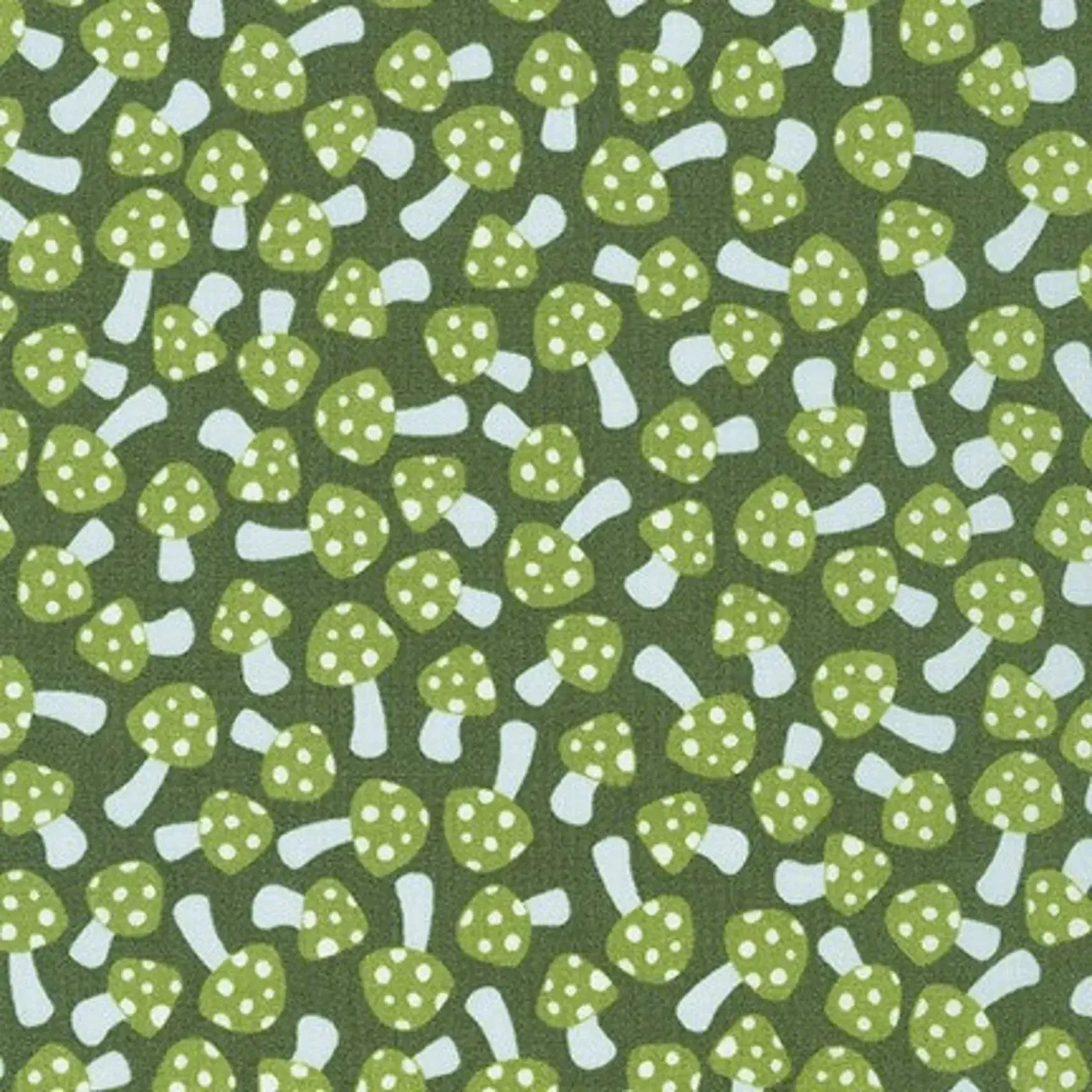 Paintbox Avocado Mushroom Fabric