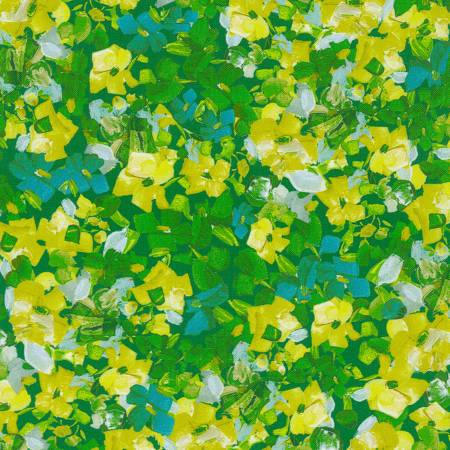 Painterly Petals Meadow Garden Petals Fabric-Robert Kaufman-My Favorite Quilt Store