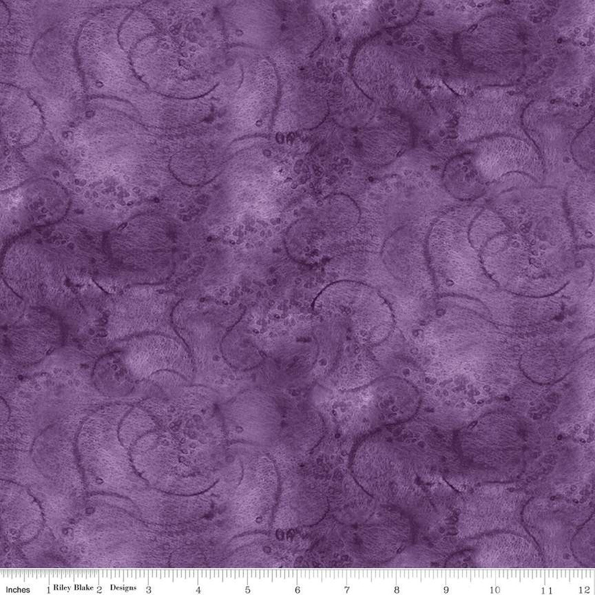 Painter's Watercolor Purple Swirl Fabric-Riley Blake Fabrics-My Favorite Quilt Store