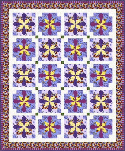 Pansy Prose Patchwork Quilt Pattern - Free Digital Download-Blank Quilting Corporation-My Favorite Quilt Store