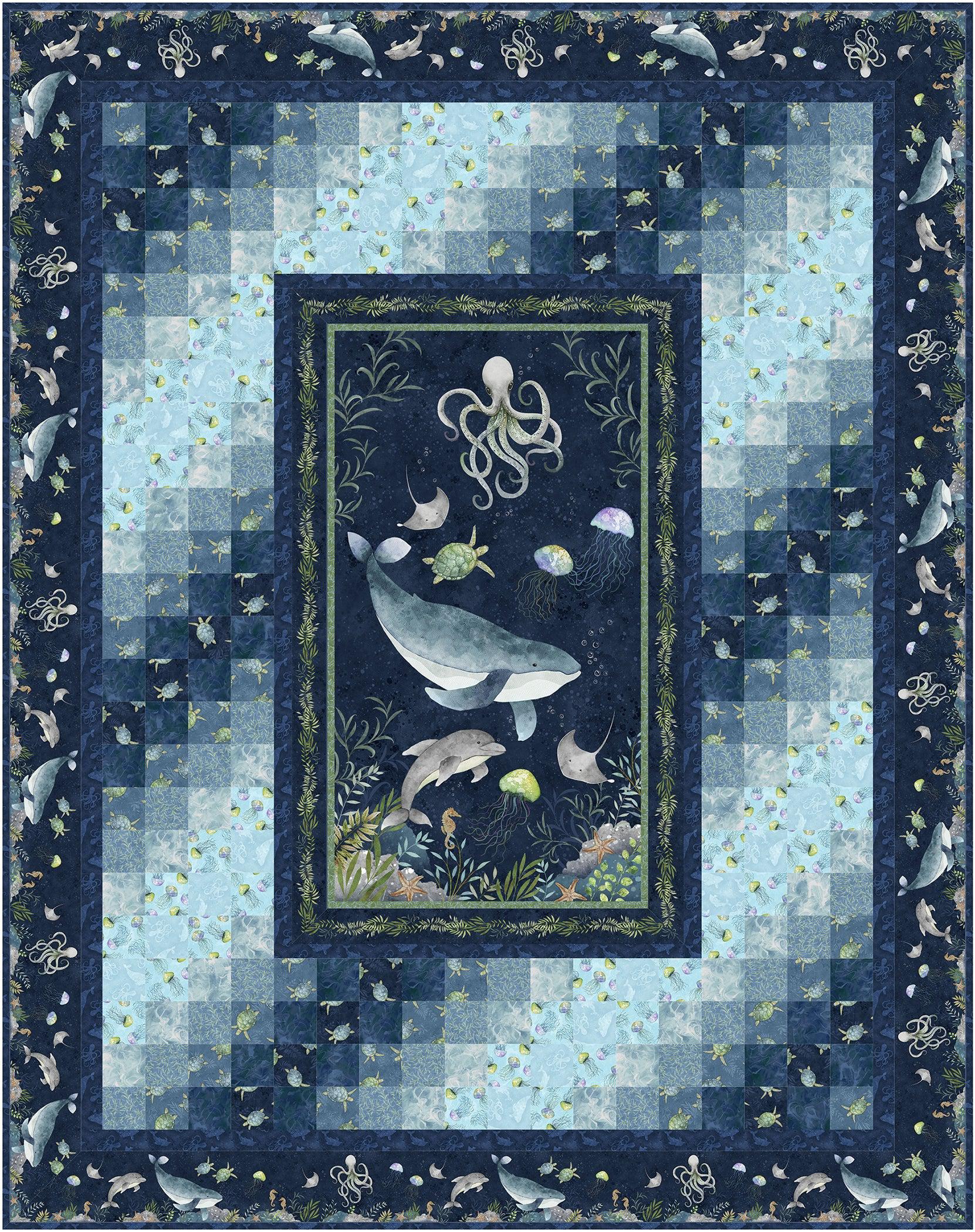 Paradise Bay Panel Quilt Pattern - Free Digital Download by Joy Hall -  Wilmington Prints