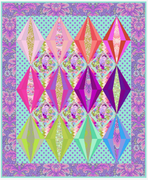 Parisville Crown Jewels Quilt Pattern - Free Digital Download-Free Spirit Fabrics-My Favorite Quilt Store