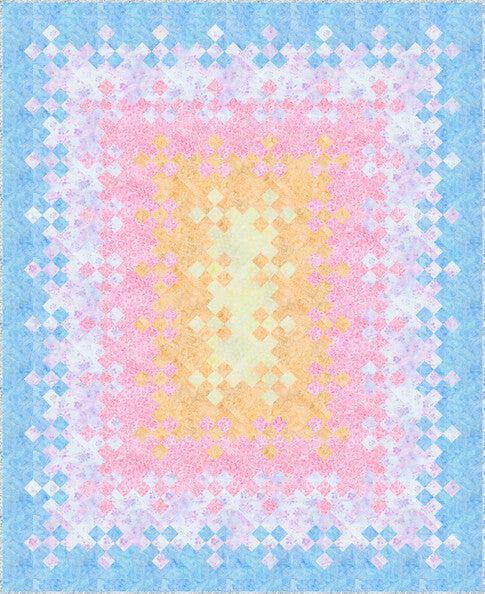Pastel Petals Luminous Nine Patch Quilt Pattern - Free Pattern Download-Robert Kaufman-My Favorite Quilt Store