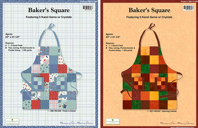 Patchwork Bakers Square Apron Pattern - Free Digital Download-Wilmington Prints-My Favorite Quilt Store