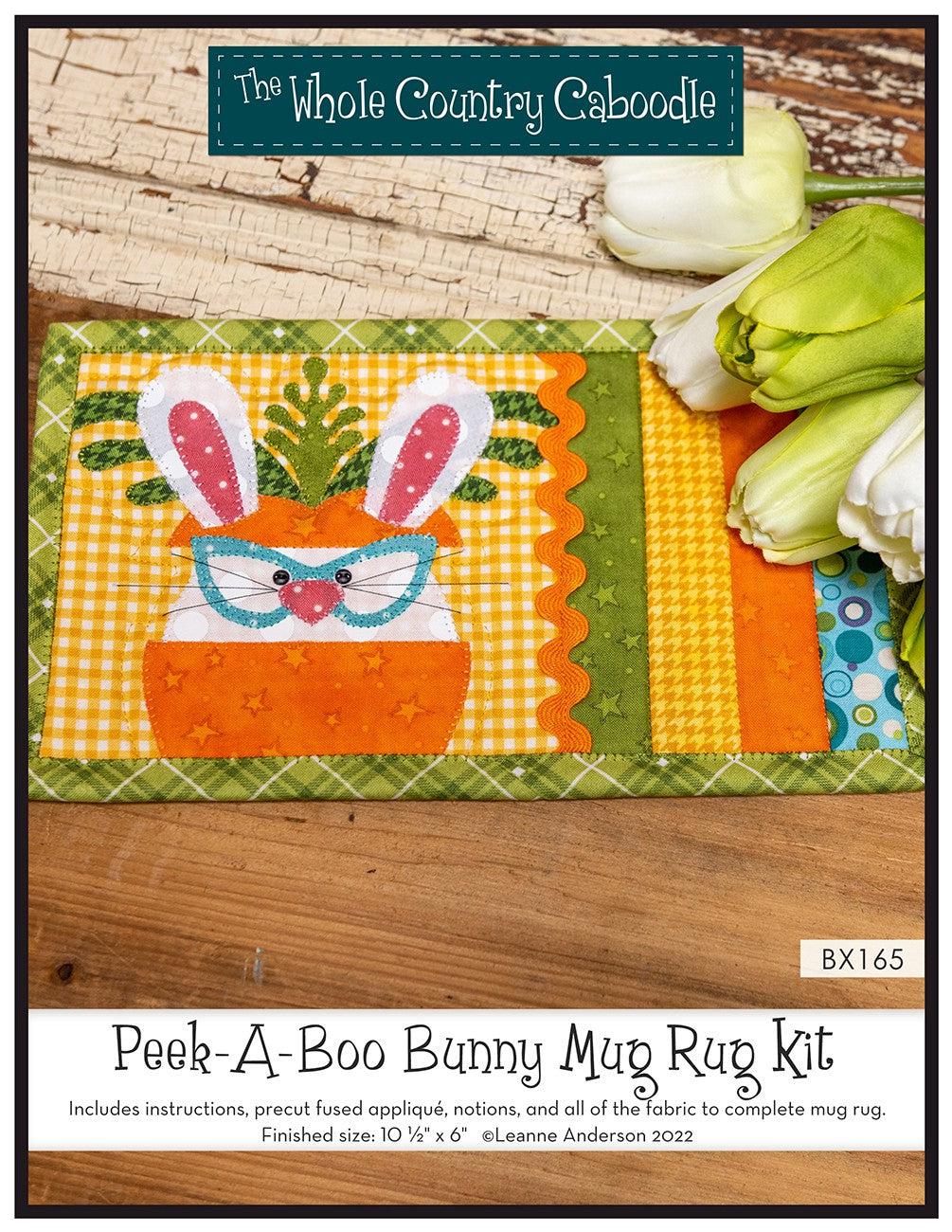 Peek-A-Boo Bunny Mug Rug Kit-The Whole Country Caboodle-My Favorite Quilt Store