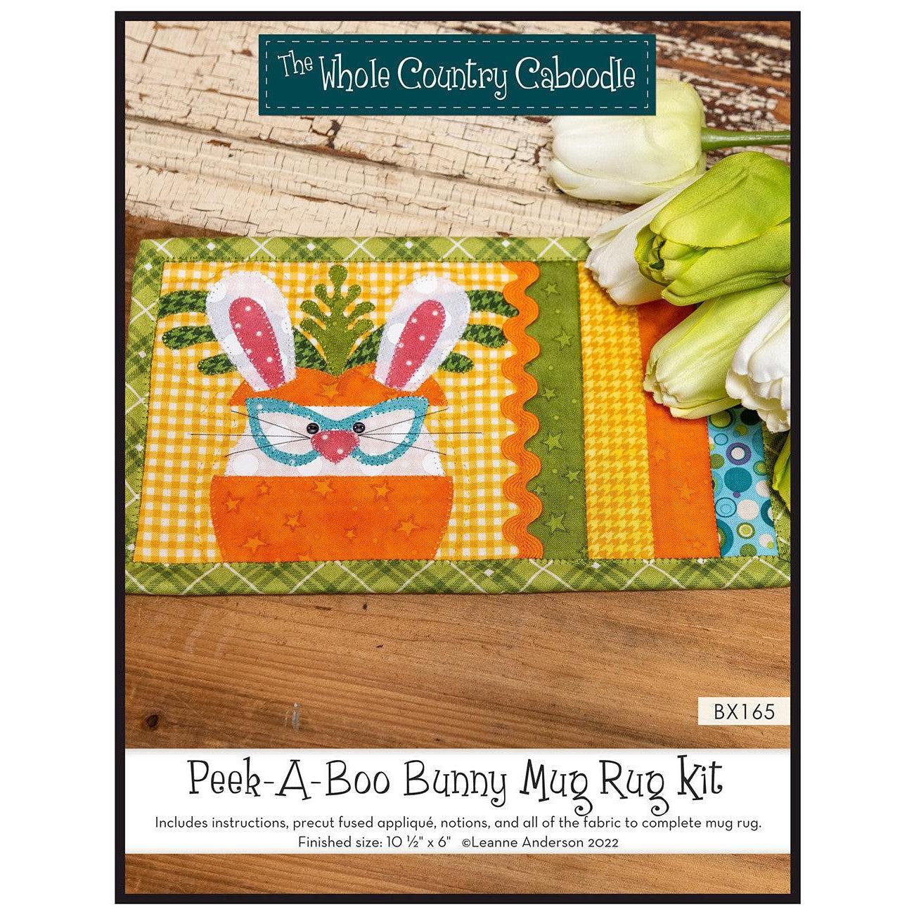 Peek-A-Boo Bunny Mug Rug Kit-The Whole Country Caboodle-My Favorite Quilt Store