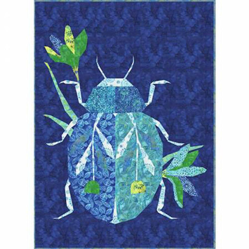 Periwinkle Glow Beetle Batik Quilt Kit