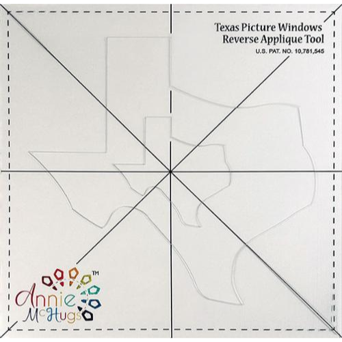 Picture Window Texas Mylar Template-Annie McHugs-My Favorite Quilt Store