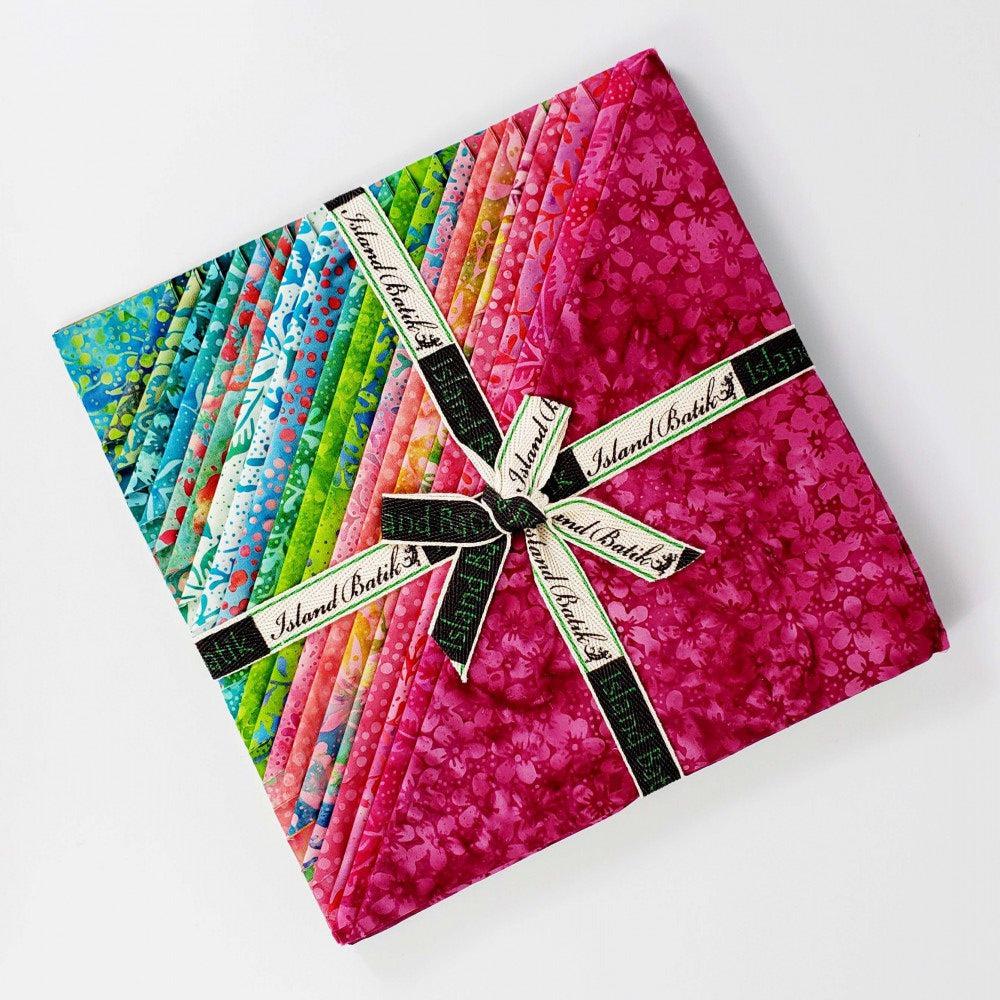 Pin Dot Floral Batik 10" Island Stack-Island Batik-My Favorite Quilt Store