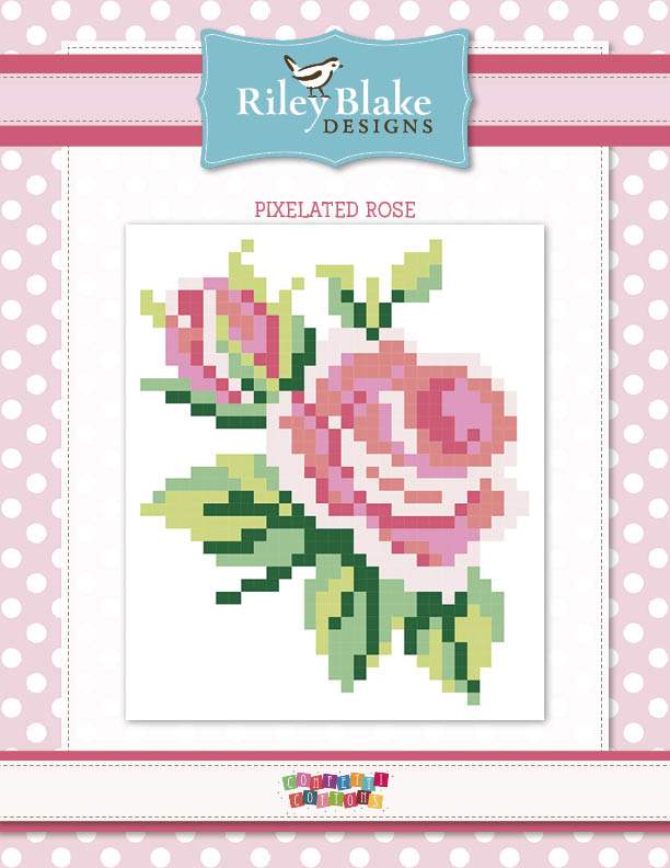 Pink Rose Pixelated Quilt Pattern - Free Digital Download-Riley Blake Fabrics-My Favorite Quilt Store