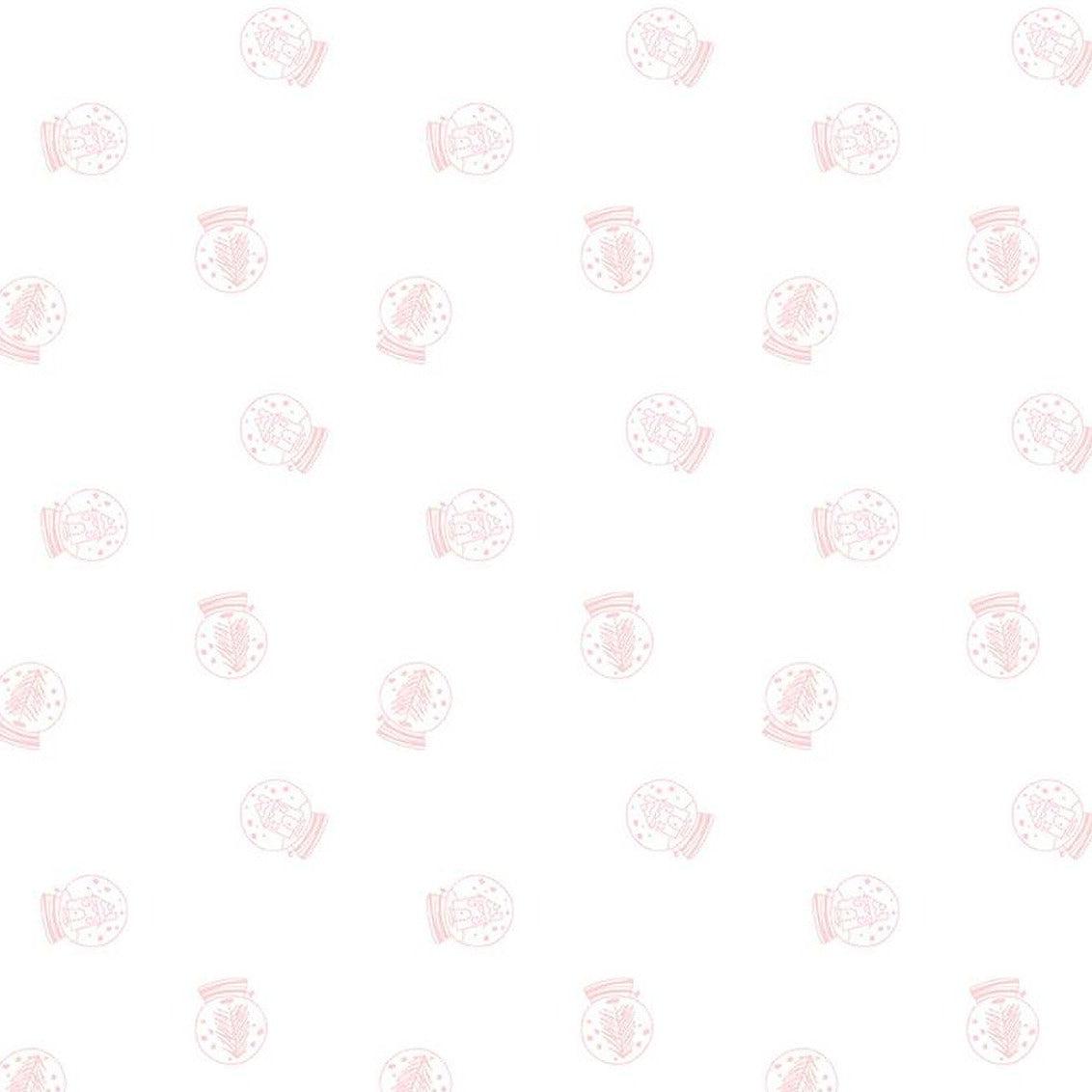 Pixie Noel 2 White Snow Globe Fabric-Riley Blake Fabrics-My Favorite Quilt Store