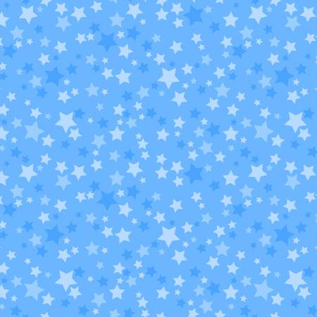 Playtime Blue Stars Flannel Fabric