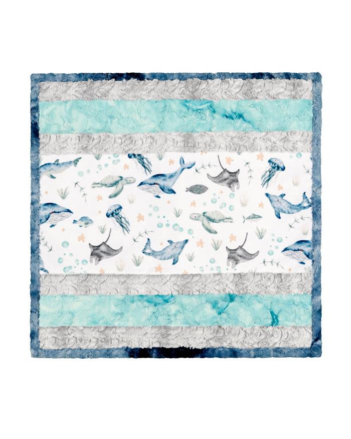 Playtime Just Keep Swimming Cuddle Quilt Kit-Shannon Fabrics-My Favorite Quilt Store