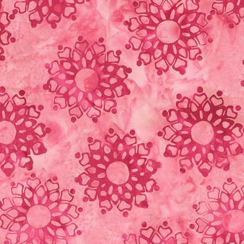 Plumrose Blush Pendant Floral Batik Fabric