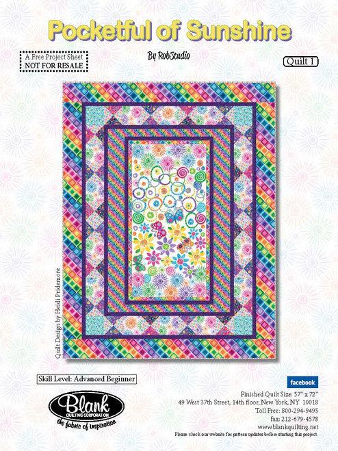 Pocketful of Sunshine Panel Quilt Pattern-Blank Quilting Corporation-My Favorite Quilt Store