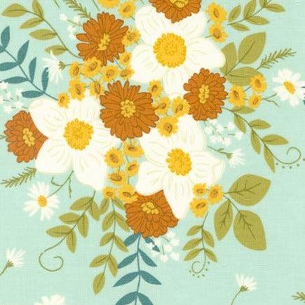 Ponderosa Sky Country Floral Fabric – End of Bolt – 33″ × 44/45″-Moda Fabrics-My Favorite Quilt Store